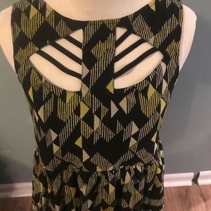 Black and yellow French connection sundress SZ S